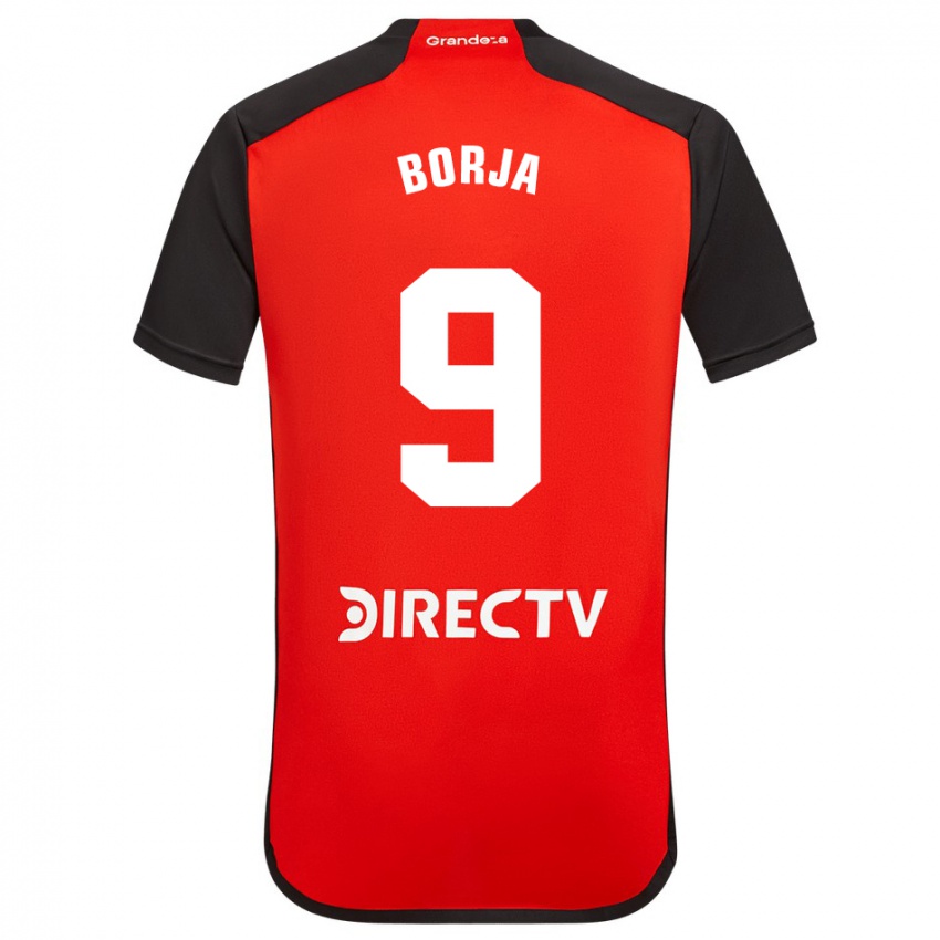 Hombre Camiseta Miguel Borja #9 Rojo 2ª Equipación 2023/24 La Camisa