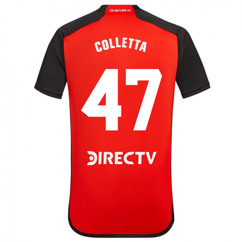 Hombre Camiseta Talo Colletta #47 Rojo 2ª Equipación 2023/24 La Camisa