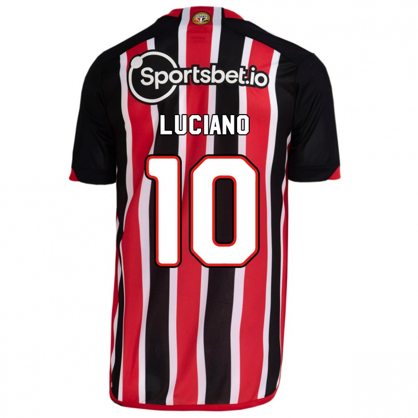 Hombre Camiseta Luciano #10 Azul Rojo 2ª Equipación 2023/24 La Camisa