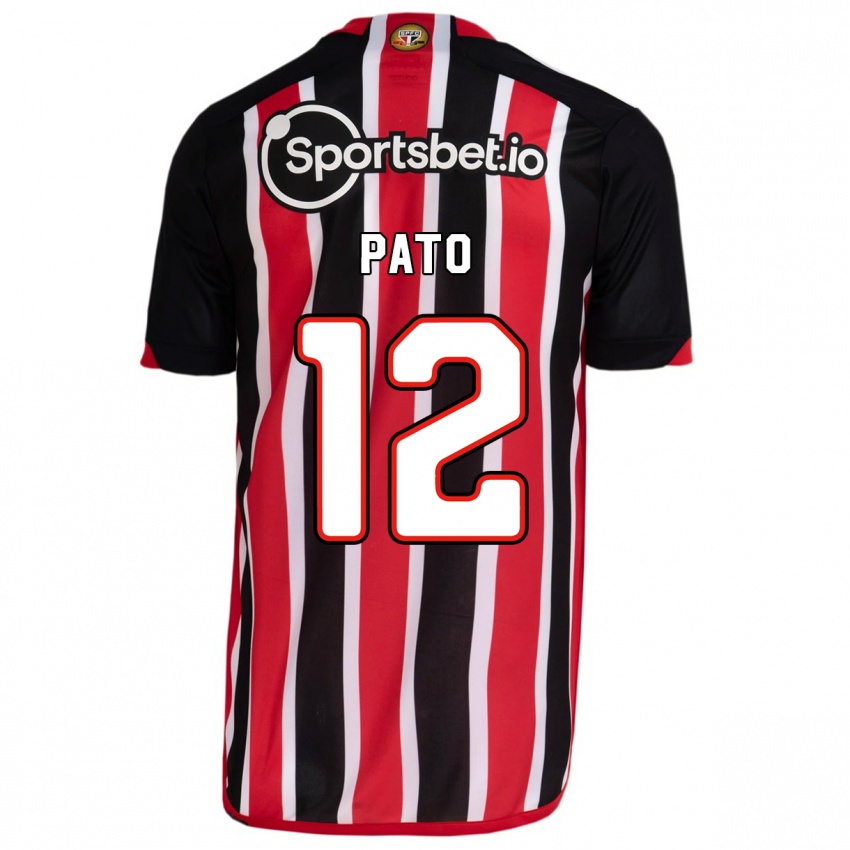 Hombre Camiseta Alexandre Pato #12 Azul Rojo 2ª Equipación 2023/24 La Camisa