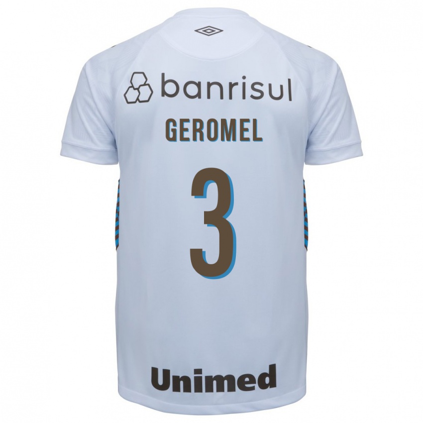 Hombre Camiseta Pedro Geromel #3 Blanco 2ª Equipación 2023/24 La Camisa
