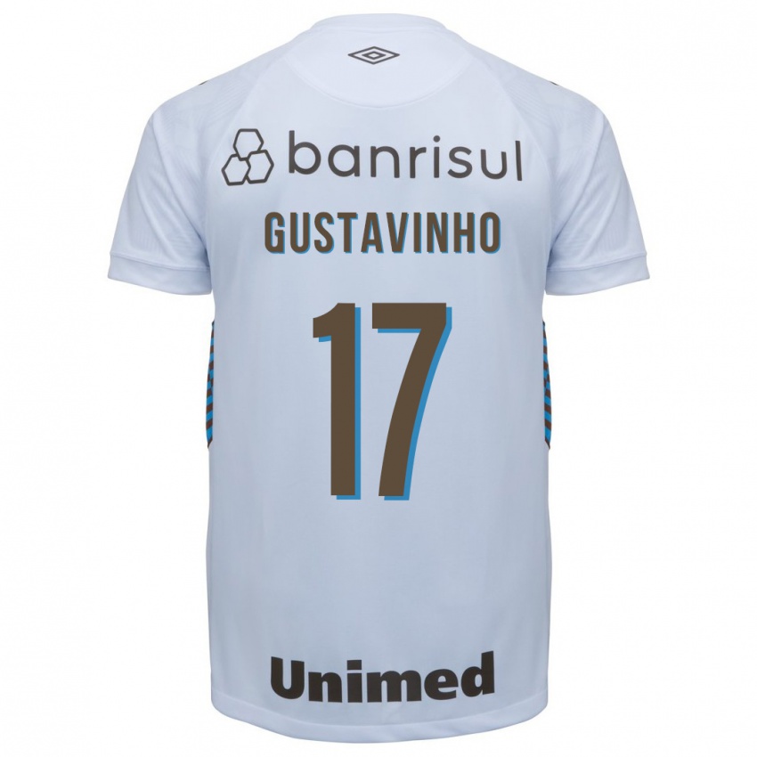 Hombre Camiseta Gustavinho #17 Blanco 2ª Equipación 2023/24 La Camisa