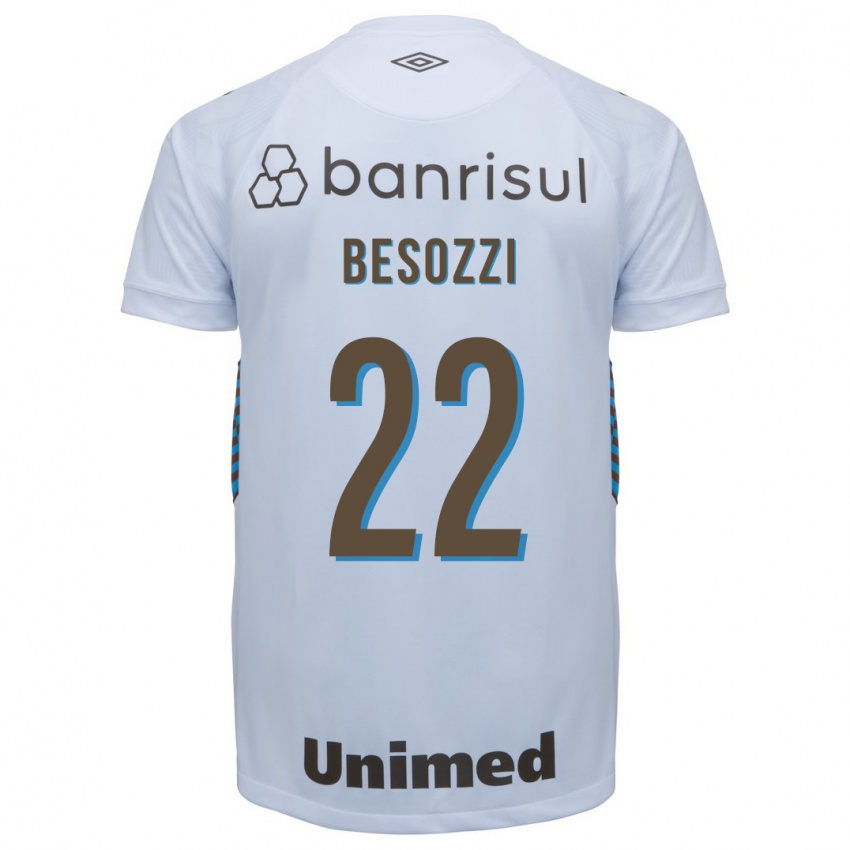 Hombre Camiseta Lucas Besozzi #22 Blanco 2ª Equipación 2023/24 La Camisa
