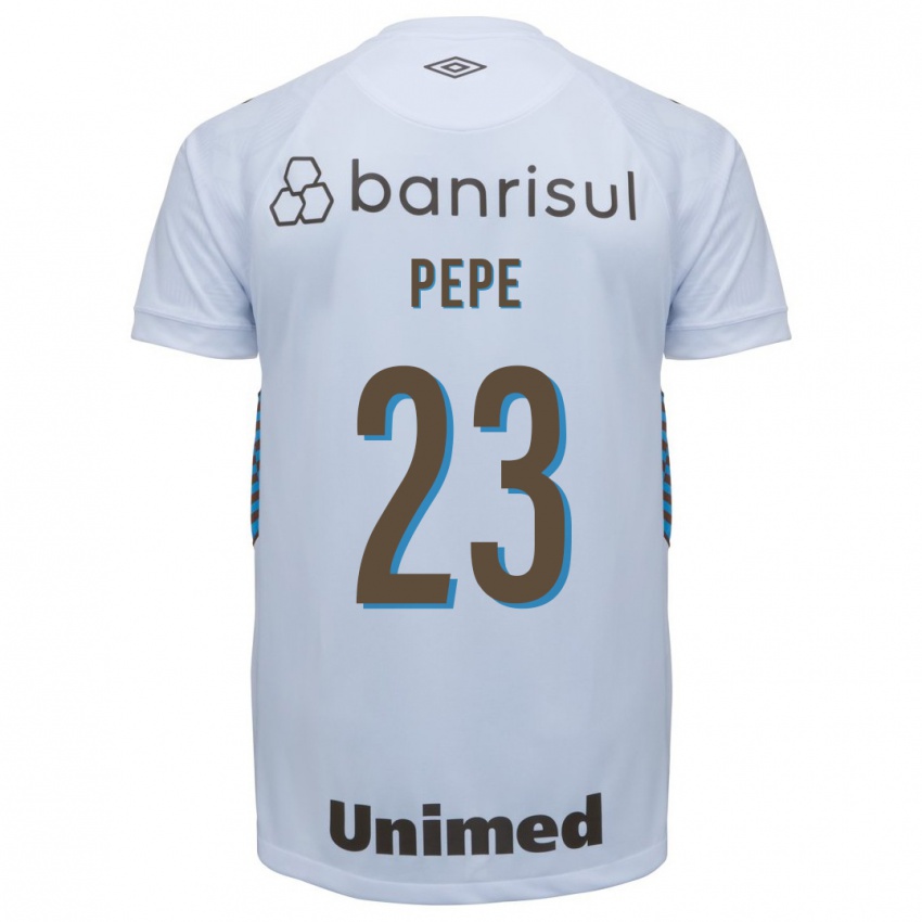 Hombre Camiseta Pepê #23 Blanco 2ª Equipación 2023/24 La Camisa
