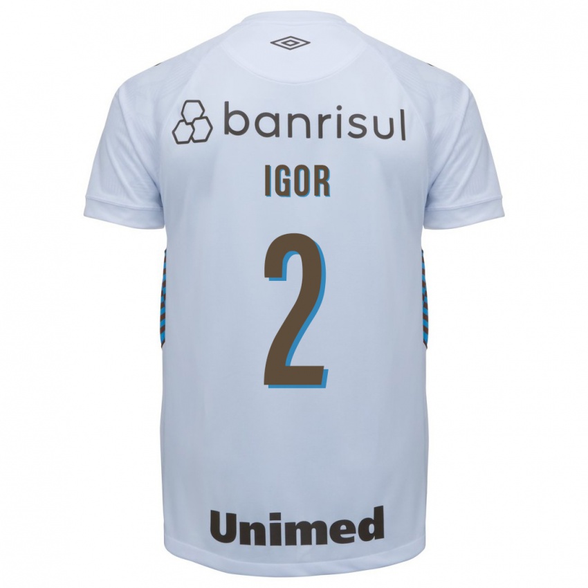 Hombre Camiseta Igor #2 Blanco 2ª Equipación 2023/24 La Camisa