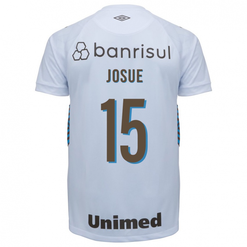 Hombre Camiseta Josué #15 Blanco 2ª Equipación 2023/24 La Camisa