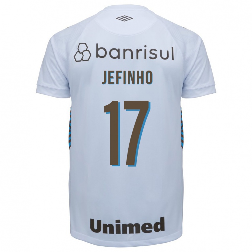 Hombre Camiseta Jefinho #17 Blanco 2ª Equipación 2023/24 La Camisa