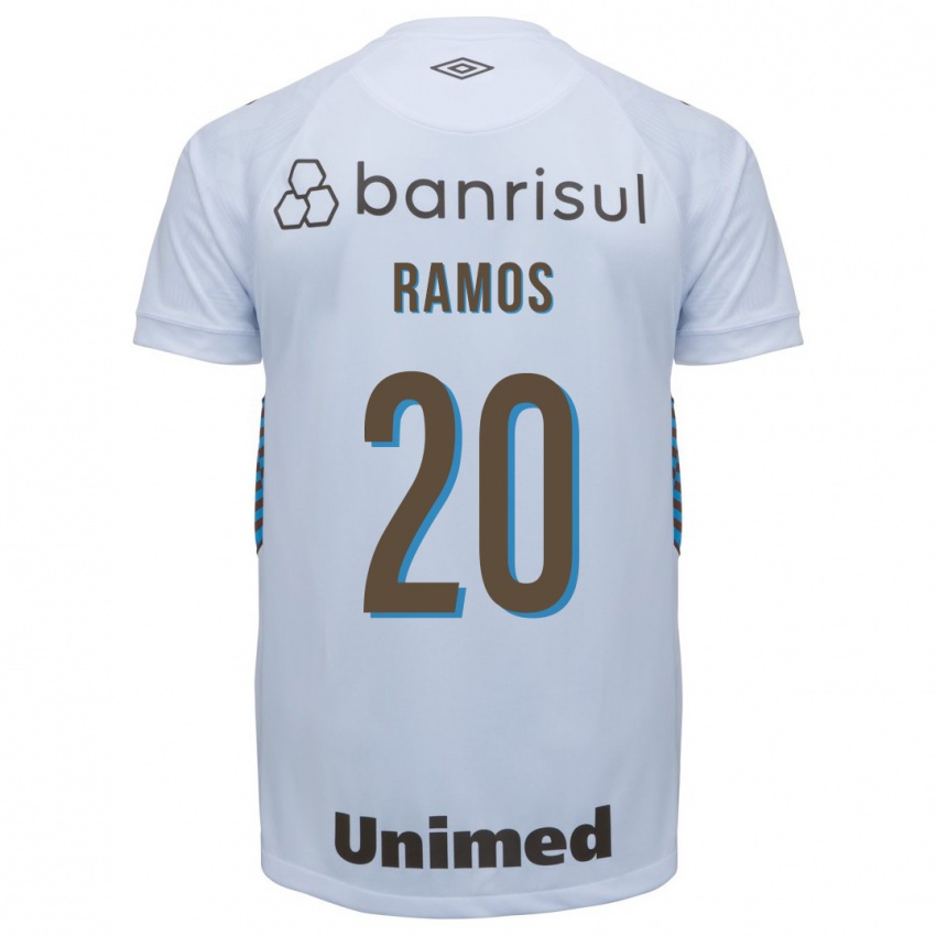 Hombre Camiseta Mónica Ramos #20 Blanco 2ª Equipación 2023/24 La Camisa