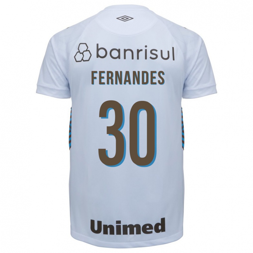 Hombre Camiseta Raquel Fernandes #30 Blanco 2ª Equipación 2023/24 La Camisa