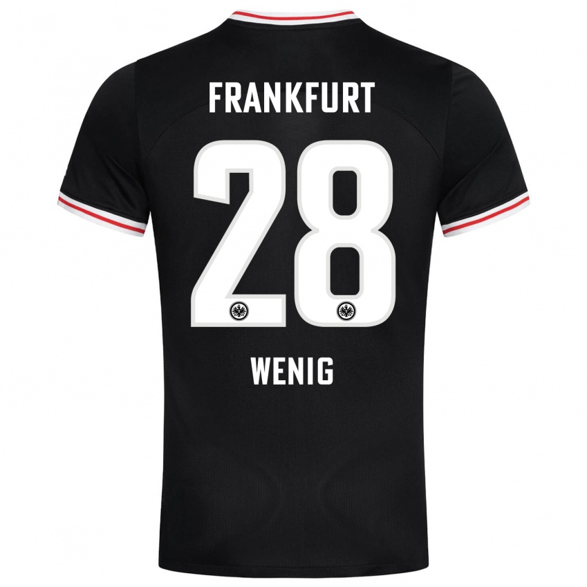 Hombre Camiseta Marcel Wenig #28 Negro 2ª Equipación 2023/24 La Camisa