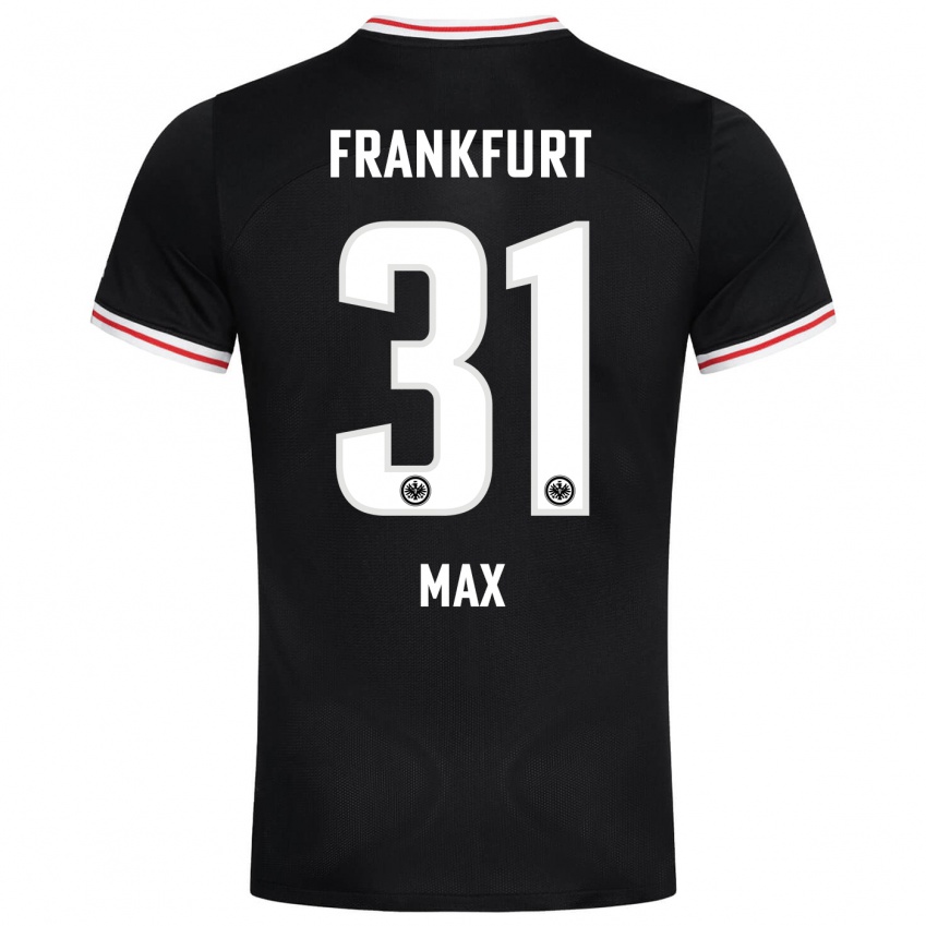 Hombre Camiseta Philipp Max #31 Negro 2ª Equipación 2023/24 La Camisa