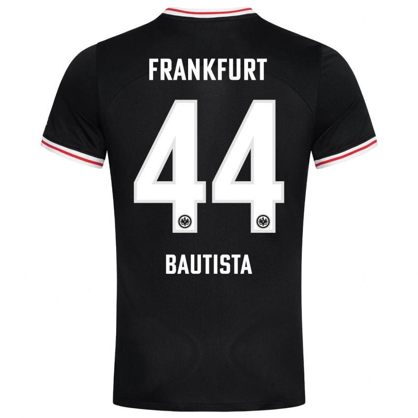 Hombre Camiseta Davis Bautista #44 Negro 2ª Equipación 2023/24 La Camisa