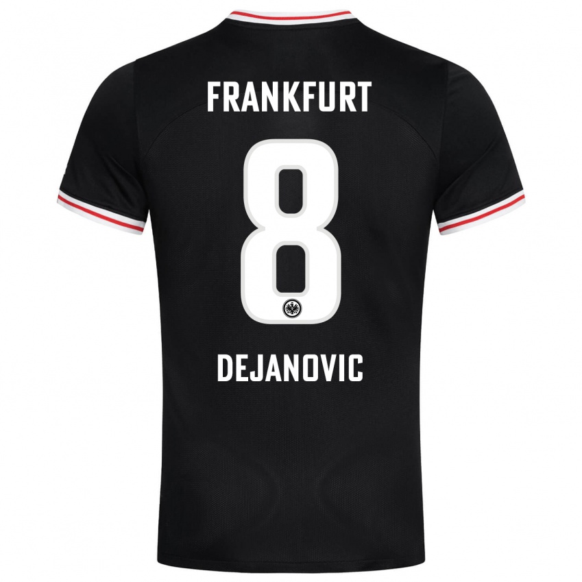 Hombre Camiseta Daniel Dejanovic #8 Negro 2ª Equipación 2023/24 La Camisa