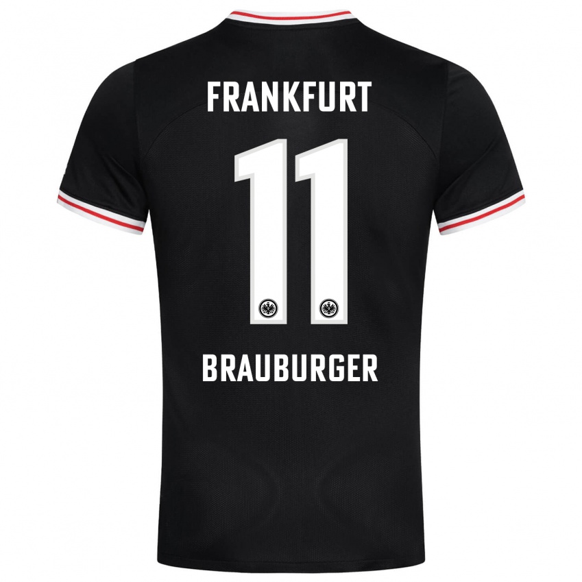 Hombre Camiseta Maximilian Brauburger #11 Negro 2ª Equipación 2023/24 La Camisa