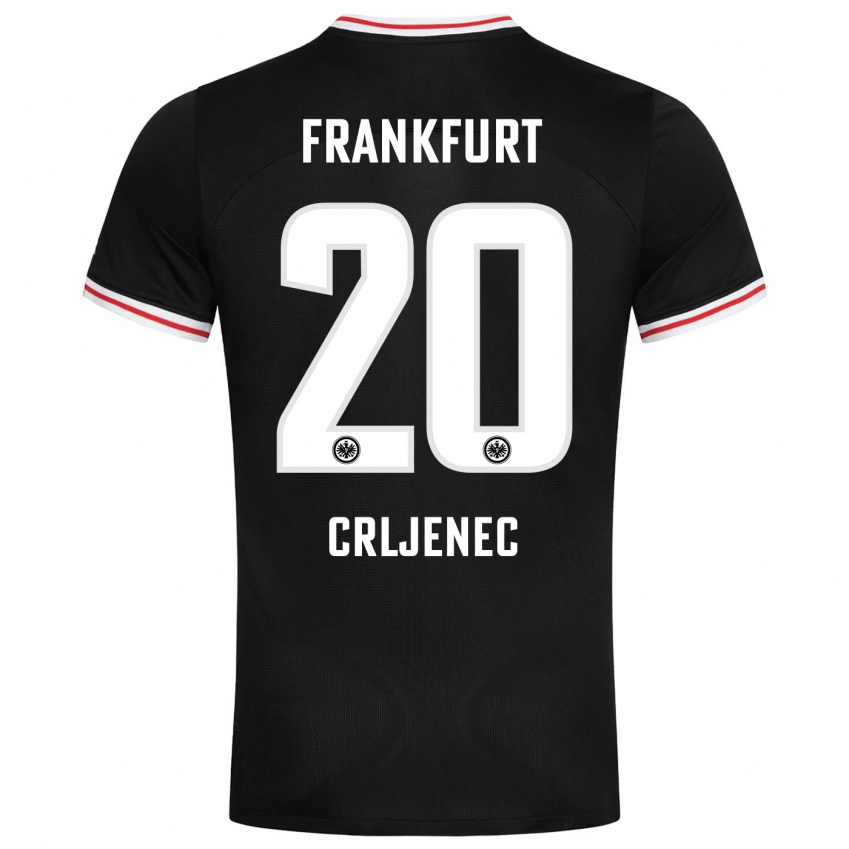 Hombre Camiseta Dominik Crljenec #20 Negro 2ª Equipación 2023/24 La Camisa
