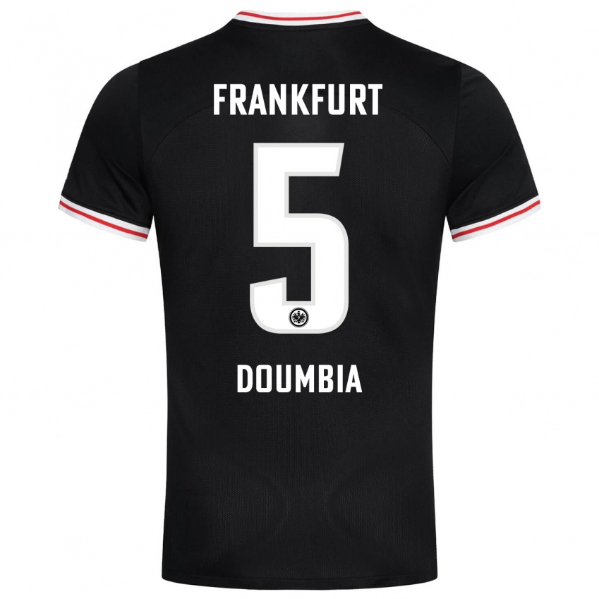 Hombre Camiseta Fousseny Doumbia #5 Negro 2ª Equipación 2023/24 La Camisa