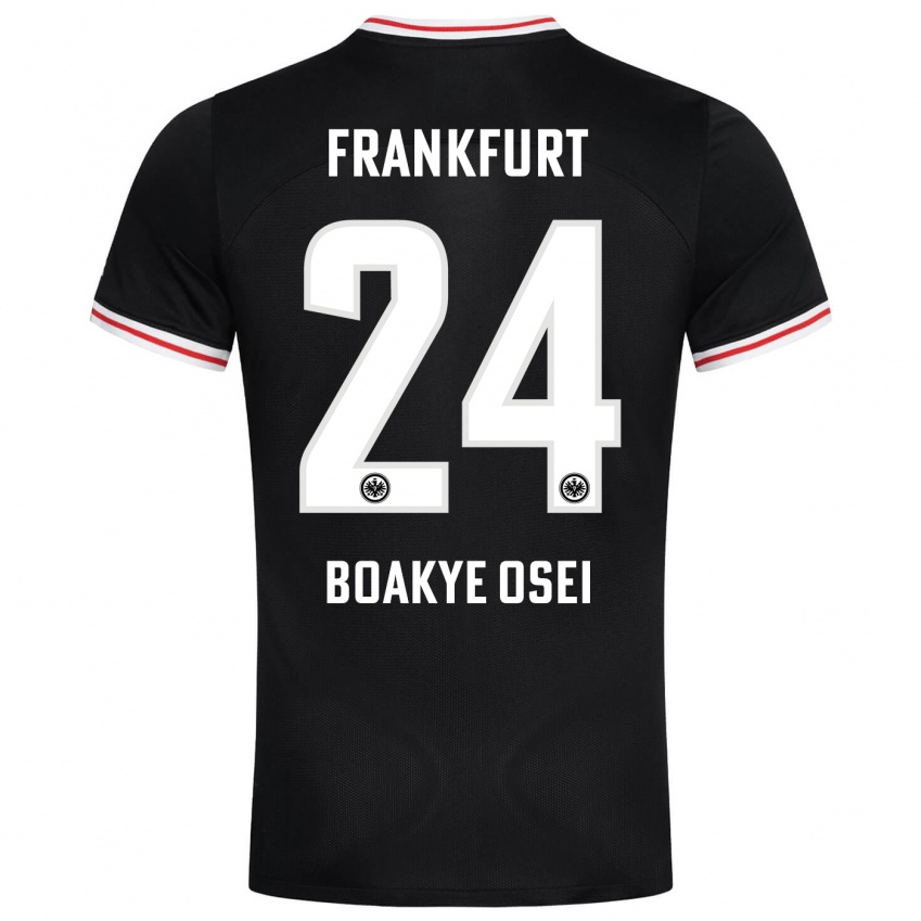 Hombre Camiseta Derek Boakye-Osei #24 Negro 2ª Equipación 2023/24 La Camisa
