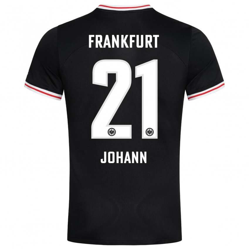 Hombre Camiseta Hannah Johann #21 Negro 2ª Equipación 2023/24 La Camisa
