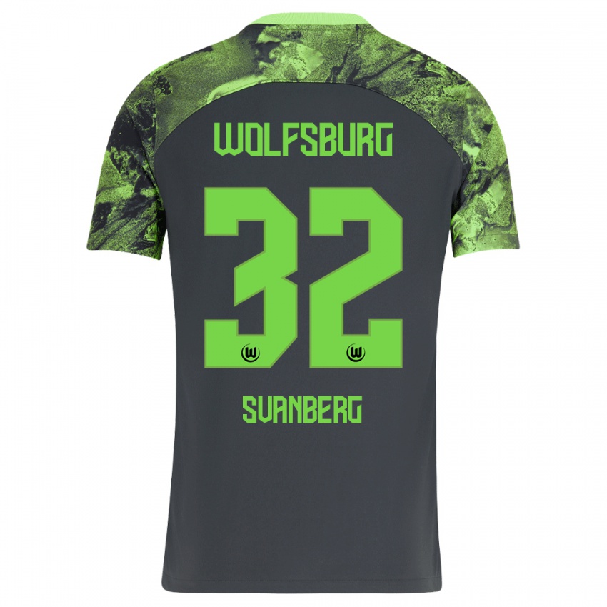 Hombre Camiseta Mattias Svanberg #32 Gris Oscuro 2ª Equipación 2023/24 La Camisa