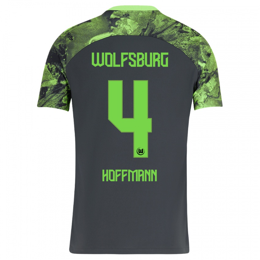 Hombre Camiseta Nils Hoffmann #4 Gris Oscuro 2ª Equipación 2023/24 La Camisa