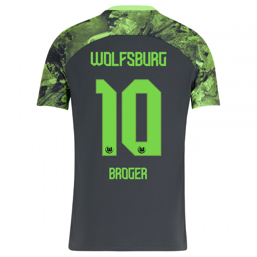Hombre Camiseta Bennit Bröger #10 Gris Oscuro 2ª Equipación 2023/24 La Camisa