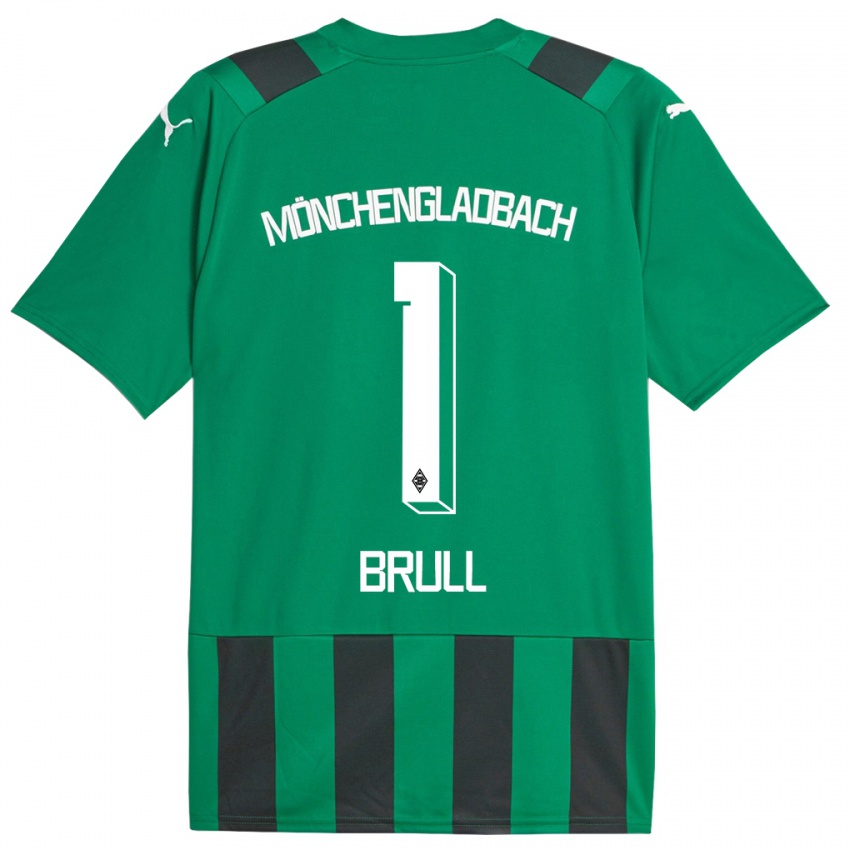 Hombre Camiseta Maximilian Brüll #1 Verde Negro 2ª Equipación 2023/24 La Camisa