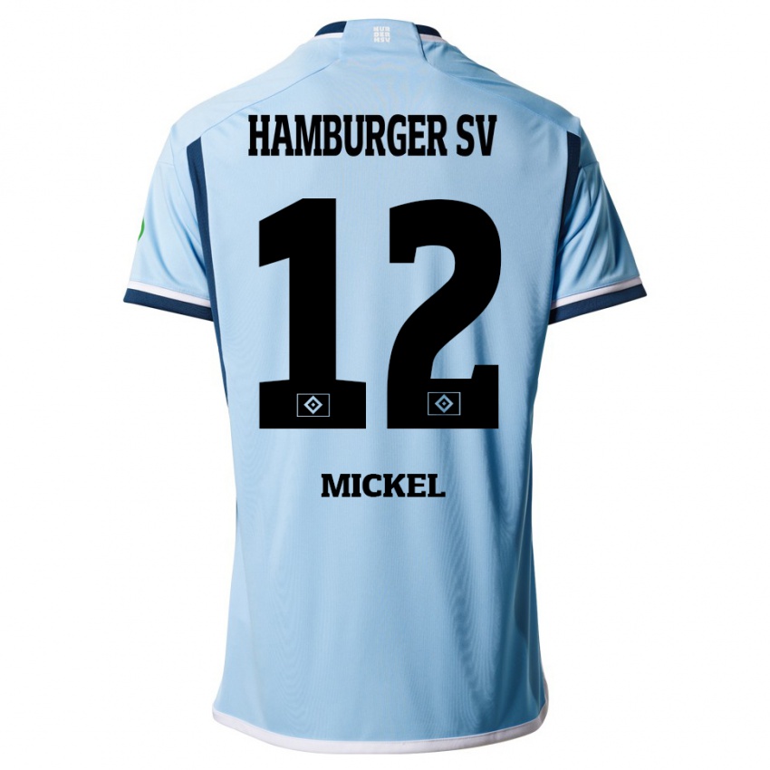 Hombre Camiseta Tom Mickel #12 Azul 2ª Equipación 2023/24 La Camisa