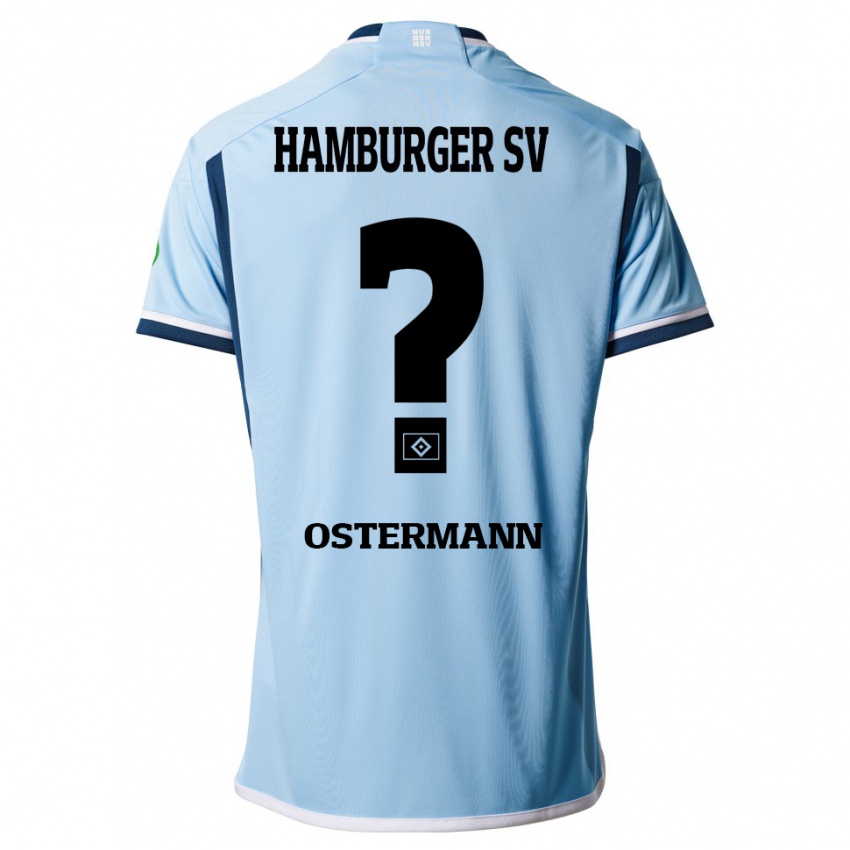 Hombre Camiseta Sören Ostermann #0 Azul 2ª Equipación 2023/24 La Camisa