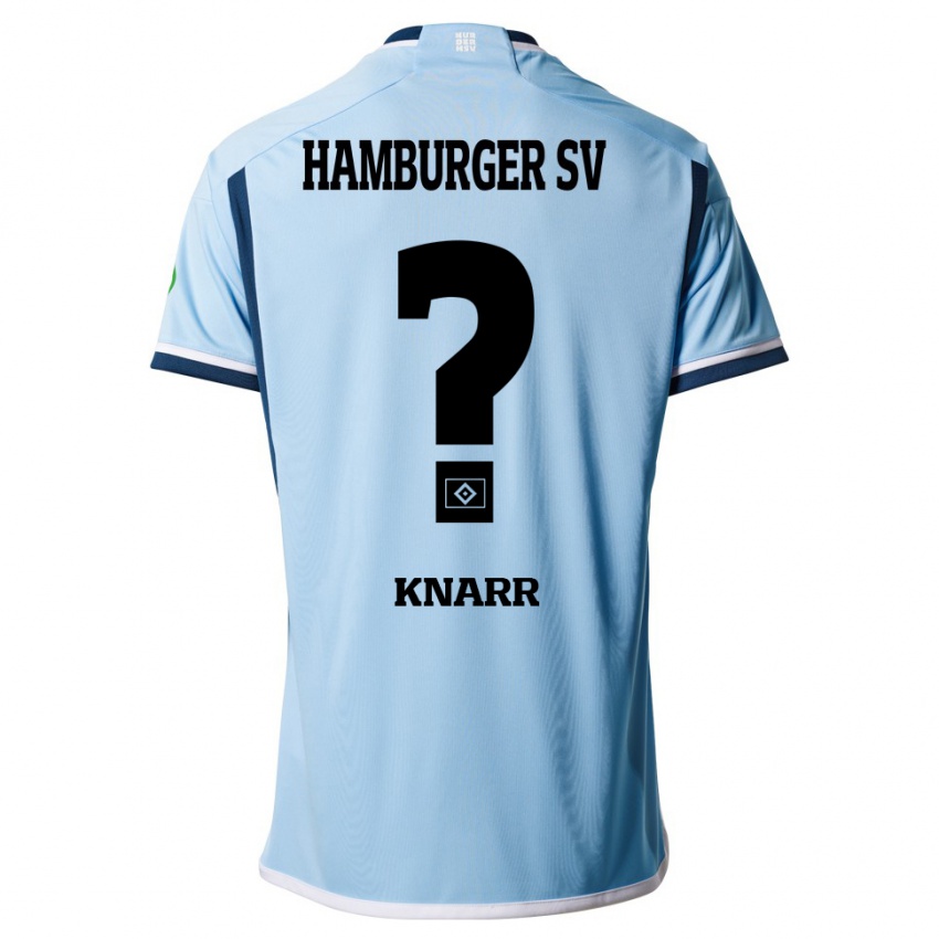 Hombre Camiseta Dennis Knarr #0 Azul 2ª Equipación 2023/24 La Camisa