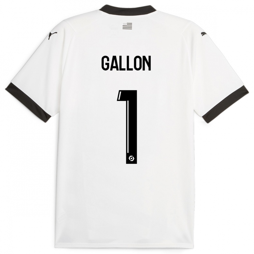 Hombre Camiseta Gauthier Gallon #1 Blanco 2ª Equipación 2023/24 La Camisa
