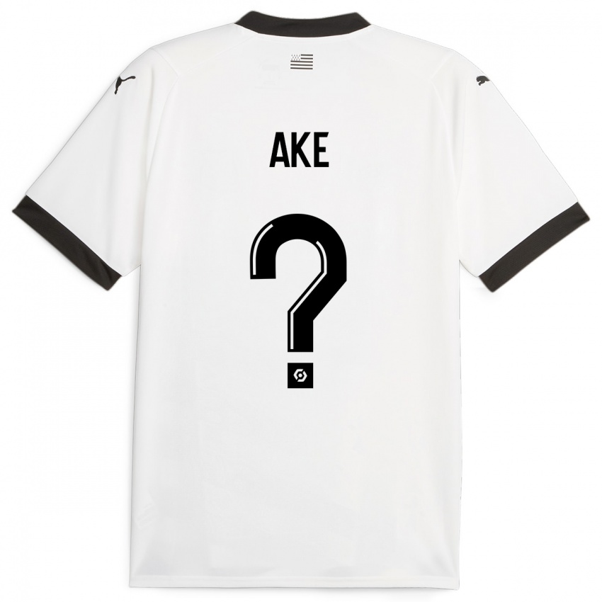 Hombre Camiseta Junior Ake #0 Blanco 2ª Equipación 2023/24 La Camisa