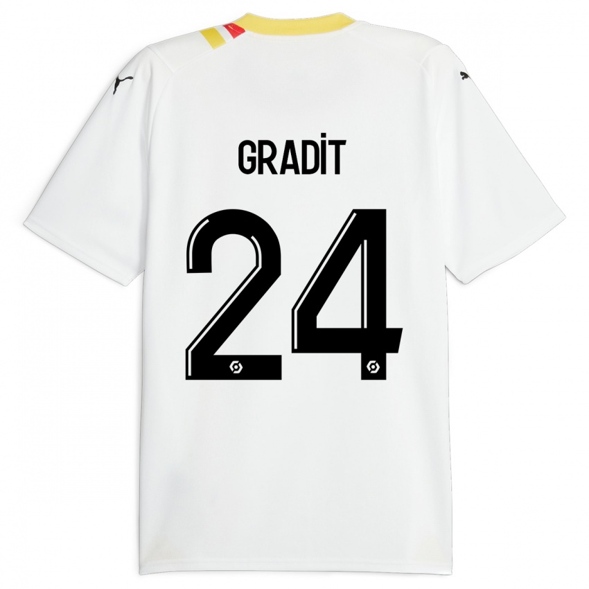 Hombre Camiseta Jonathan Gradit #24 Negro 2ª Equipación 2023/24 La Camisa