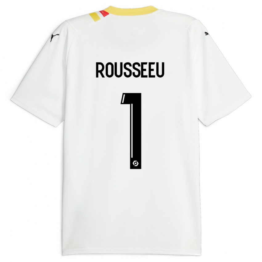 Hombre Camiseta Justine Rousseeu #1 Negro 2ª Equipación 2023/24 La Camisa