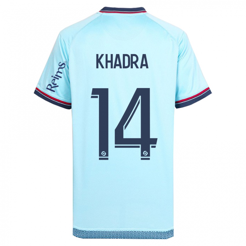 Hombre Camiseta Reda Khadra #14 Cielo Azul 2ª Equipación 2023/24 La Camisa