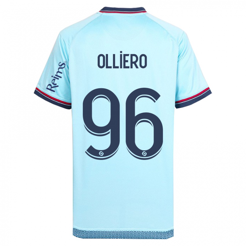 Hombre Camiseta Alexandre Olliero #96 Cielo Azul 2ª Equipación 2023/24 La Camisa