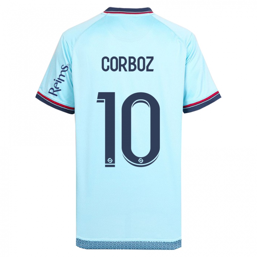Hombre Camiseta Rachel Corboz #10 Cielo Azul 2ª Equipación 2023/24 La Camisa