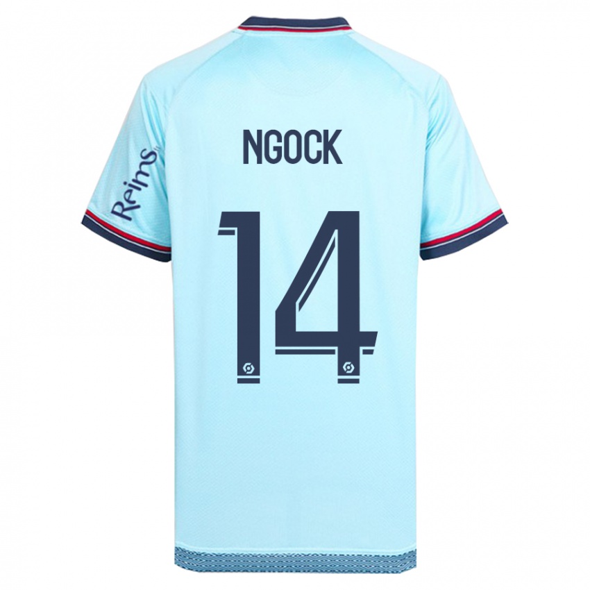 Hombre Camiseta Monique Ngock #14 Cielo Azul 2ª Equipación 2023/24 La Camisa