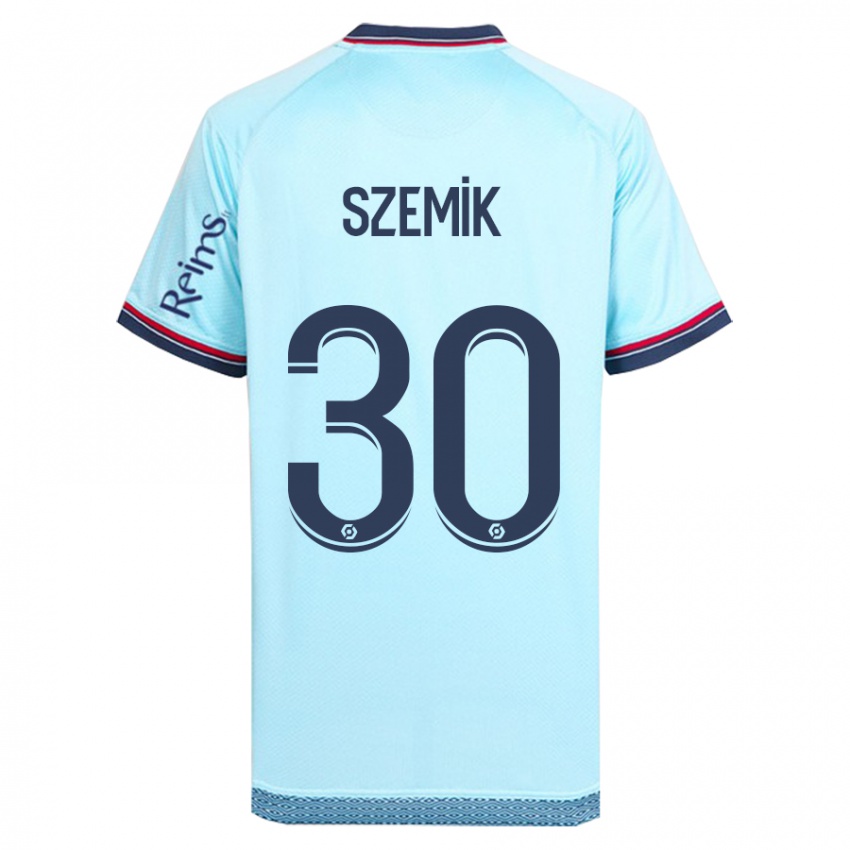 Hombre Camiseta Kinga Szemik #30 Cielo Azul 2ª Equipación 2023/24 La Camisa