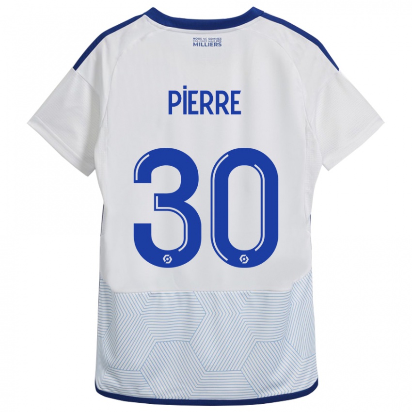 Hombre Camiseta Alexandre Pierre #30 Blanco 2ª Equipación 2023/24 La Camisa