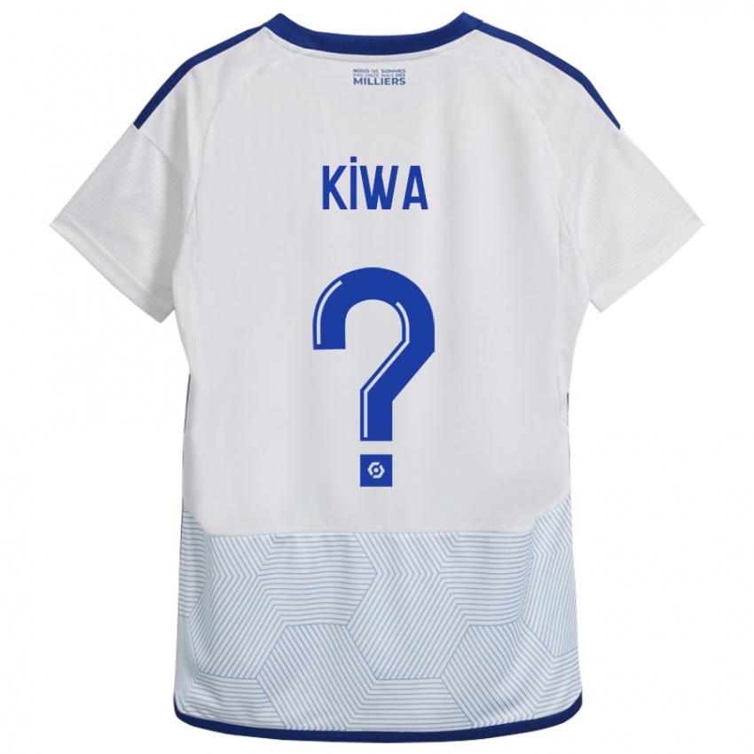 Hombre Camiseta Bradel Kiwa #0 Blanco 2ª Equipación 2023/24 La Camisa