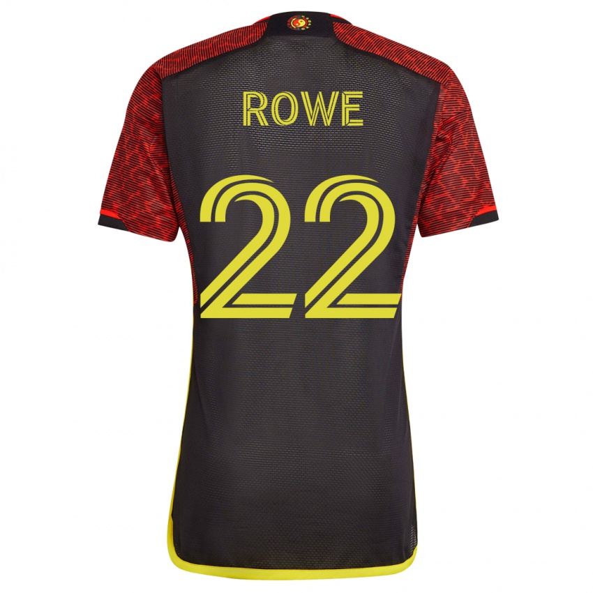 Hombre Camiseta Kelyn Rowe #22 Naranja 2ª Equipación 2023/24 La Camisa