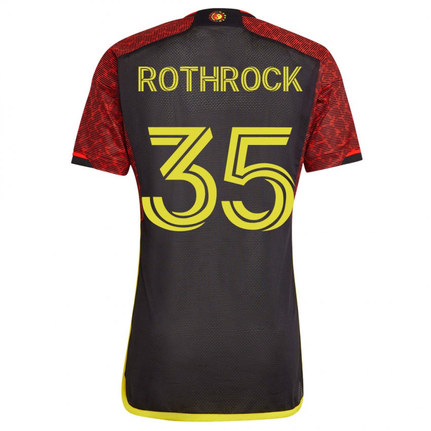 Hombre Camiseta Paul Rothrock #35 Naranja 2ª Equipación 2023/24 La Camisa