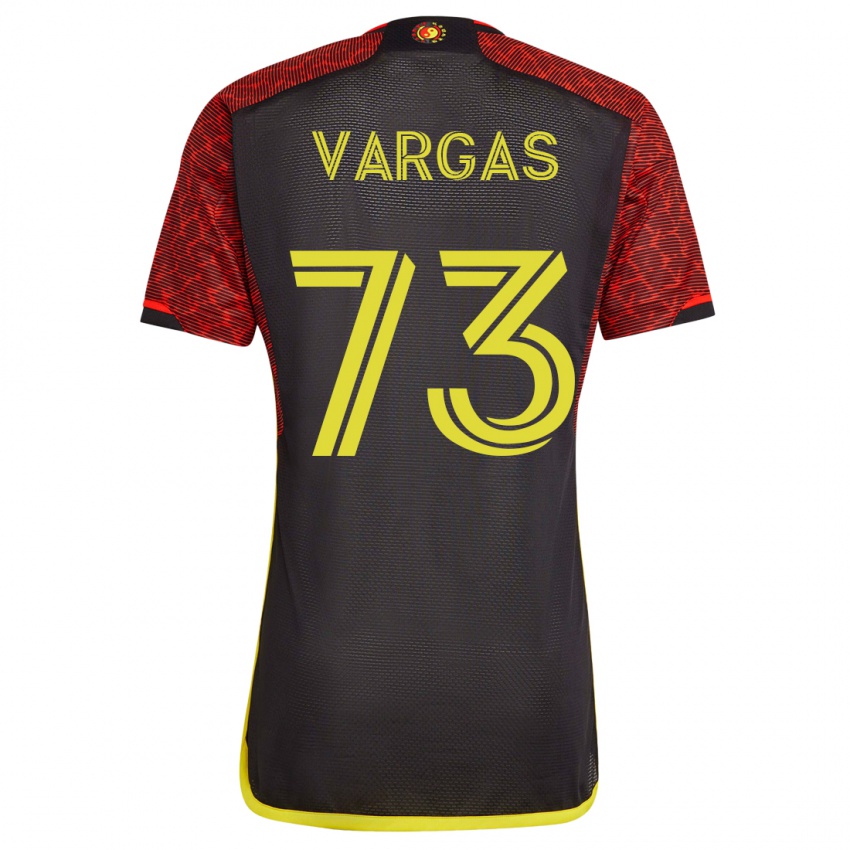 Hombre Camiseta Obed Vargas #73 Naranja 2ª Equipación 2023/24 La Camisa