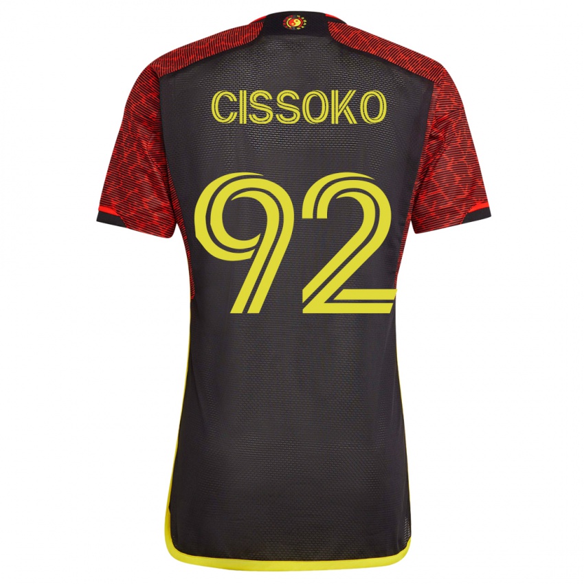 Hombre Camiseta Abdoulaye Cissoko #92 Naranja 2ª Equipación 2023/24 La Camisa
