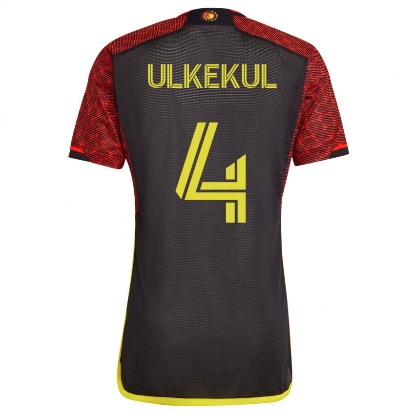 Hombre Camiseta Jodi Ulkekul #4 Naranja 2ª Equipación 2023/24 La Camisa