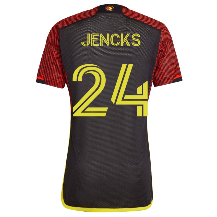 Hombre Camiseta India Jencks #24 Naranja 2ª Equipación 2023/24 La Camisa