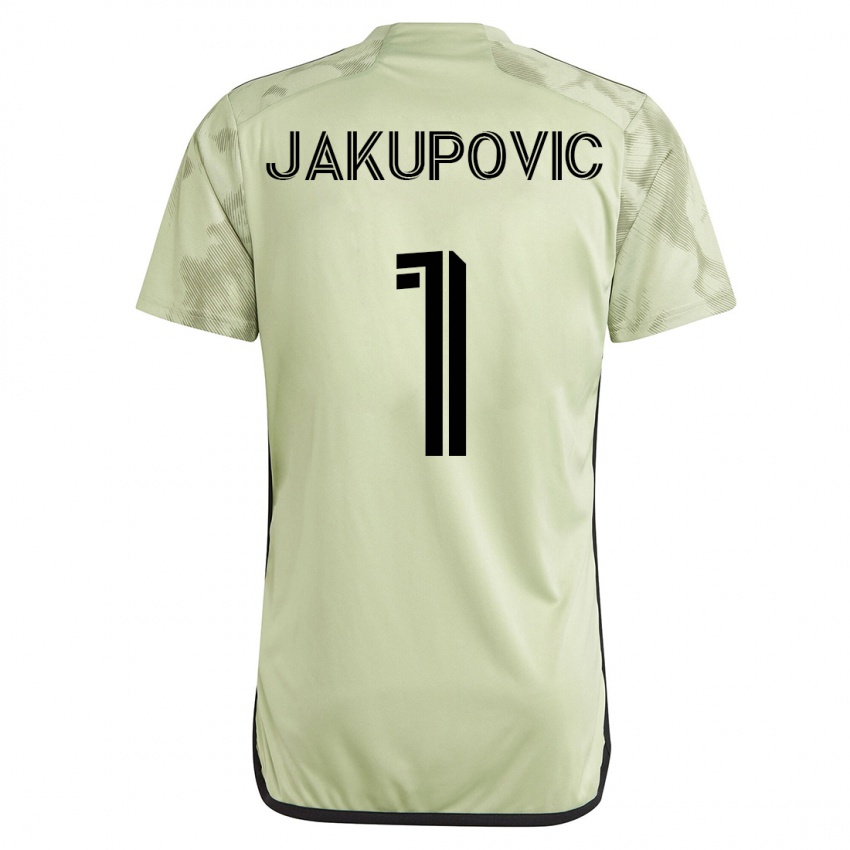 Hombre Camiseta Eldin Jakupovic #1 Verde 2ª Equipación 2023/24 La Camisa
