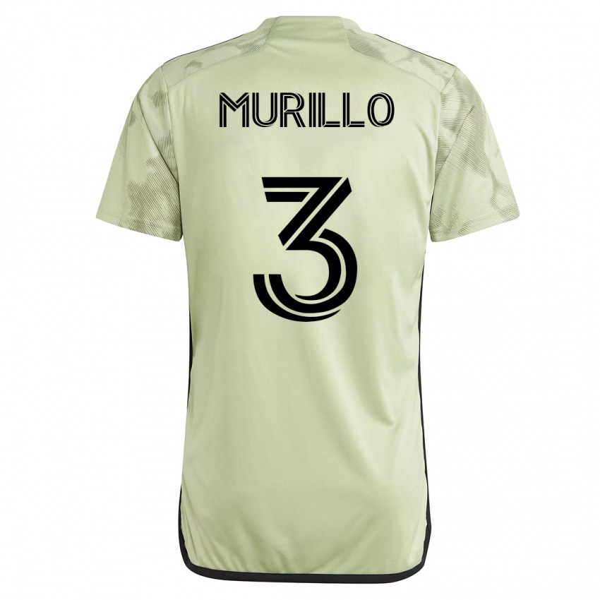Hombre Camiseta Jesús Murillo #3 Verde 2ª Equipación 2023/24 La Camisa