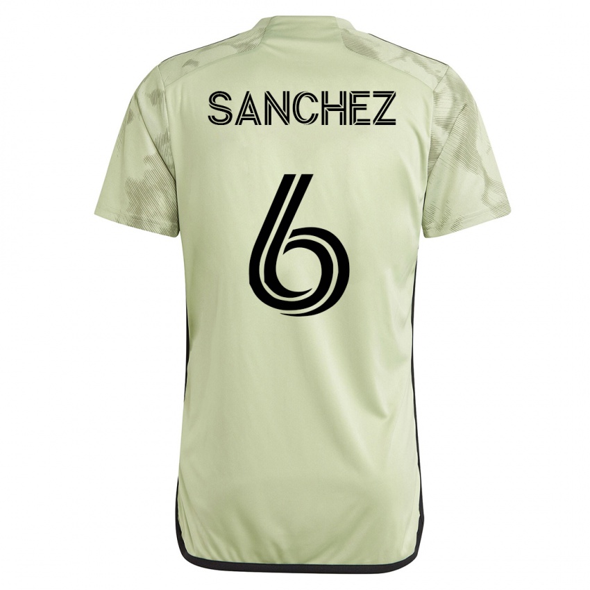 Hombre Camiseta Ilie Sánchez #6 Verde 2ª Equipación 2023/24 La Camisa