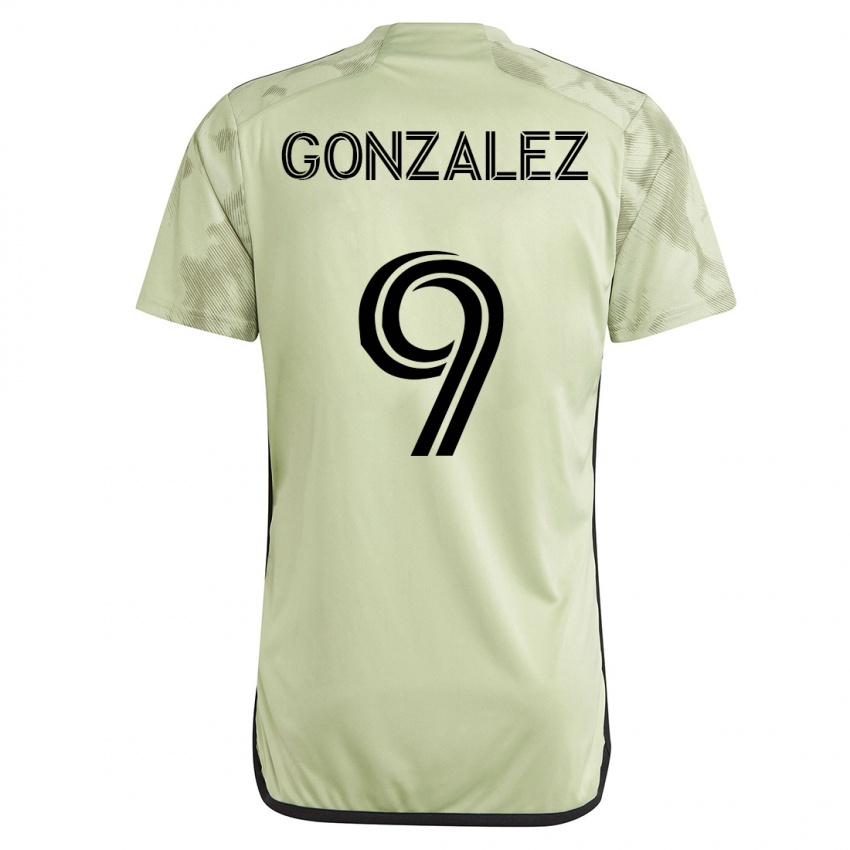 Hombre Camiseta Mario Gonzalez #9 Verde 2ª Equipación 2023/24 La Camisa